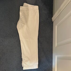 Lilly Pulitzer Coconut walk crop white pant